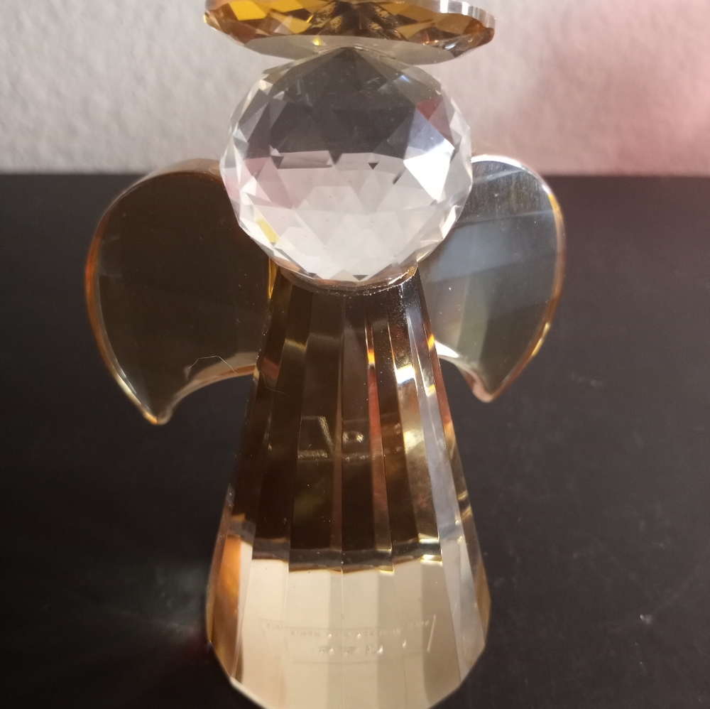 STUNNING Simon Design SD Crystal 4" Angel Figurine.